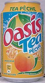 Pack de 24 canettes  Oasis ice tea  , 33 cl